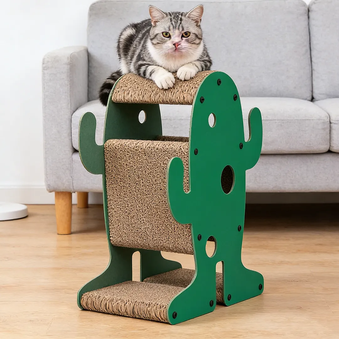 Wholesale Custom Green Frog-Shaped Scratching Post ZB-0040