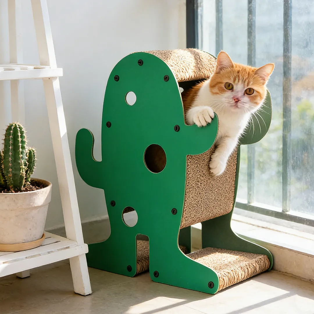 Wholesale Custom Green Frog-Shaped Scratching Post ZB-0040