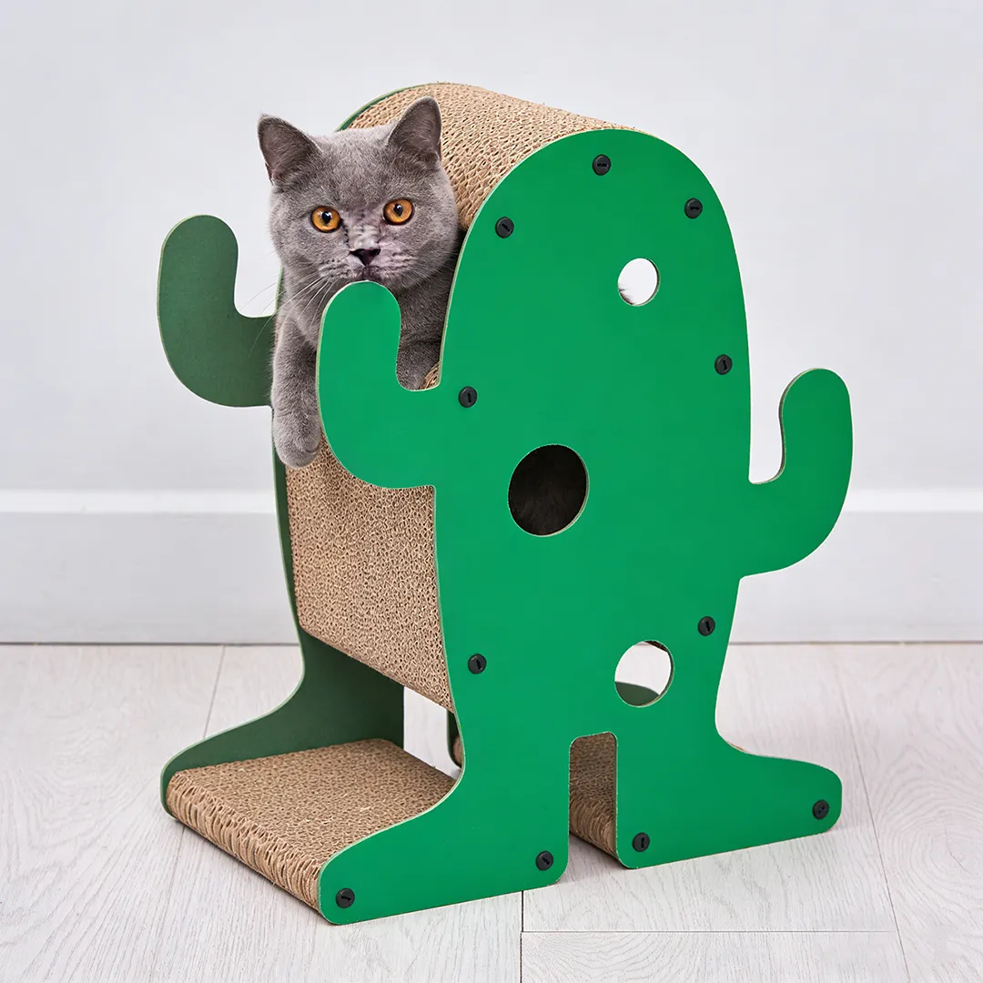 Wholesale Custom Green Frog-Shaped Scratching Post ZB-0040