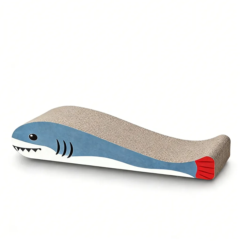 Wholesale Custom Blue Whale-Shaped Scratching Post