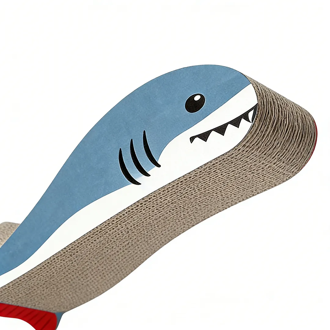 Wholesale Custom Blue Whale-Shaped Scratching Post ZB-0049