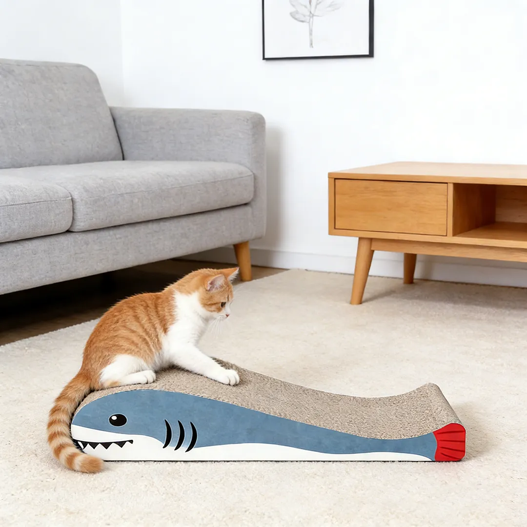 Wholesale Custom Blue Whale-Shaped Scratching Post ZB-0049