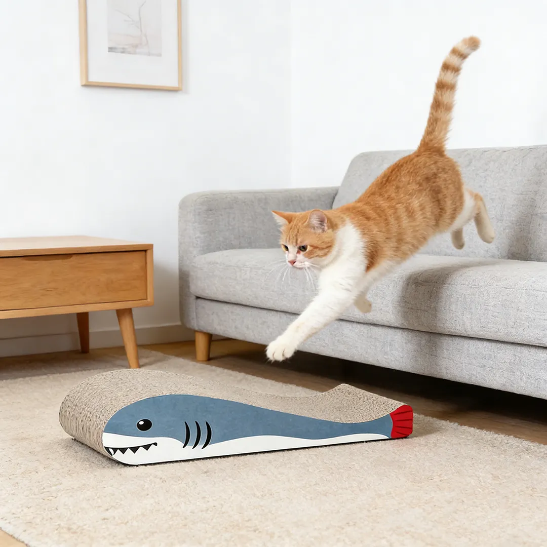 Wholesale Custom Blue Whale-Shaped Scratching Post ZB-0049
