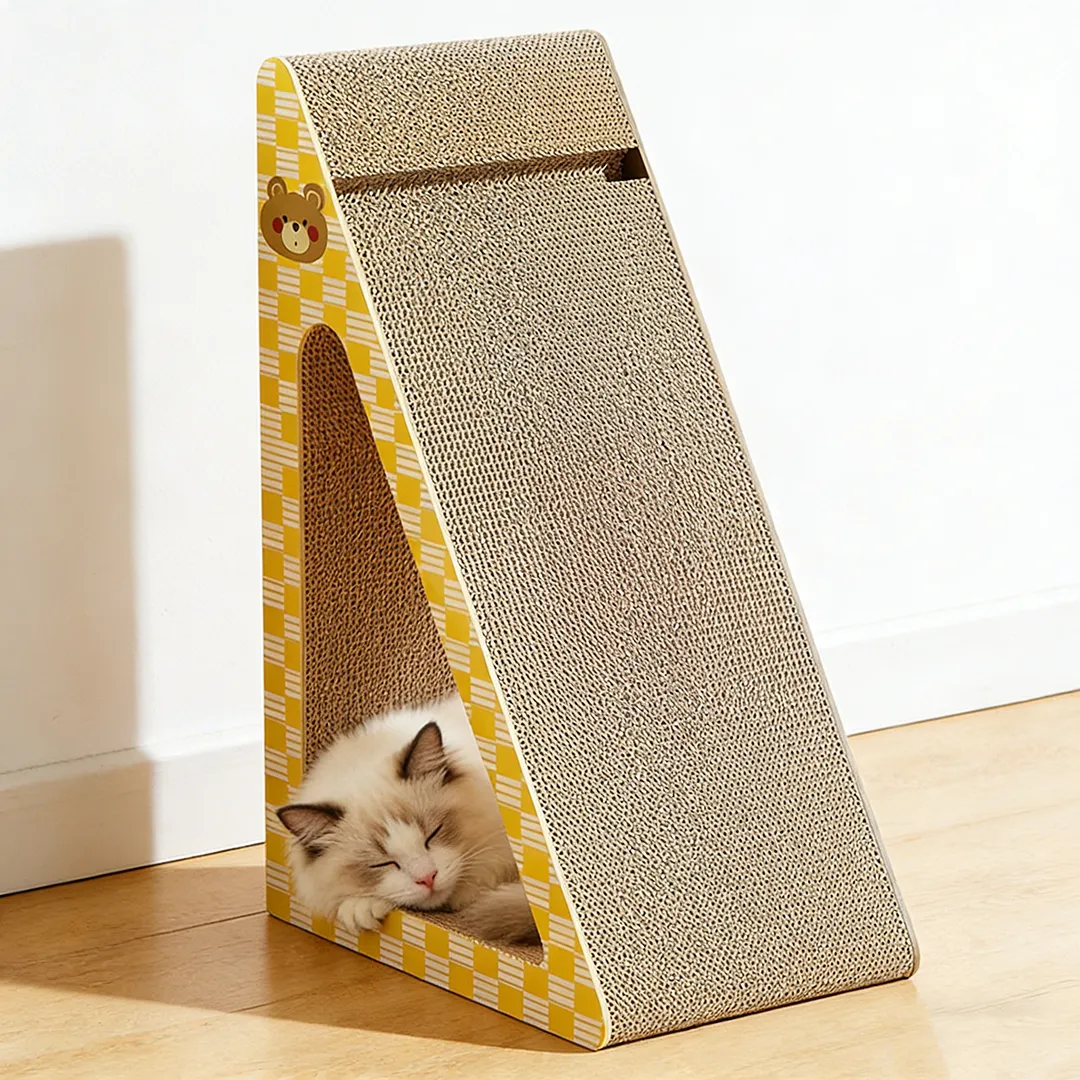 High-Quality Custom Modular Triangular Scratching House ZB-0071