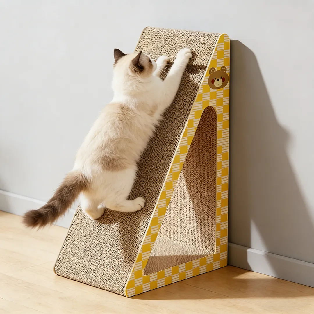 High-Quality Custom Modular Triangular Scratching House ZB-0071