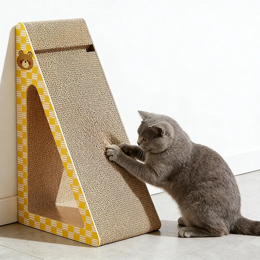 High-Quality Custom Modular Triangular Scratching House ZB-0071