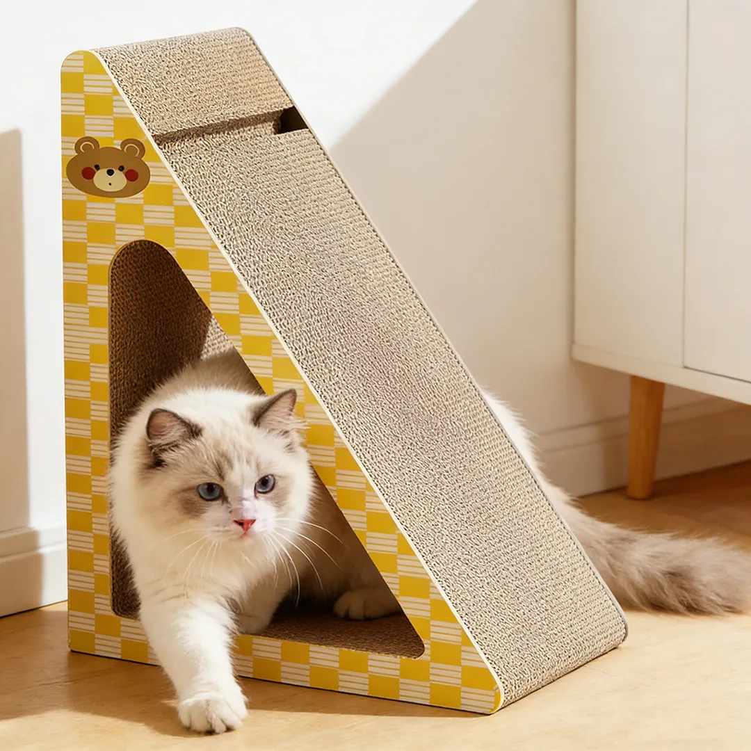High-Quality Custom Modular Triangular Scratching House ZB-0071