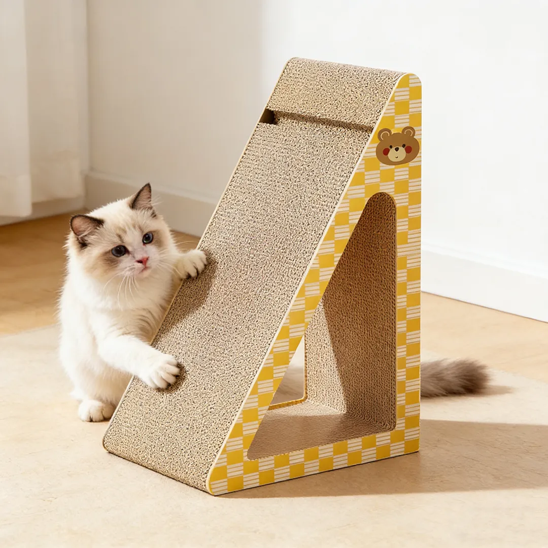High-Quality Custom Modular Triangular Scratching House ZB-0071