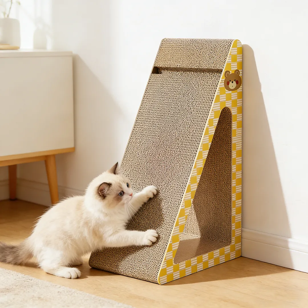 High-Quality Custom Modular Triangular Scratching House ZB-0071