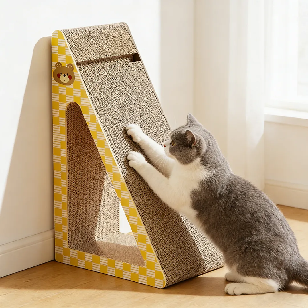 High-Quality Custom Modular Triangular Scratching House ZB-0071