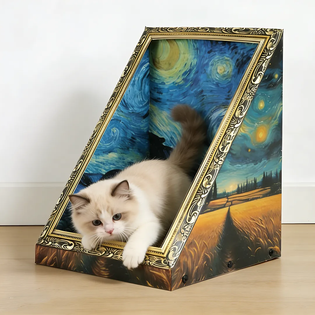 Best-Selling Custom Starry Sky Picture Frame Scratching Post ZB-0077