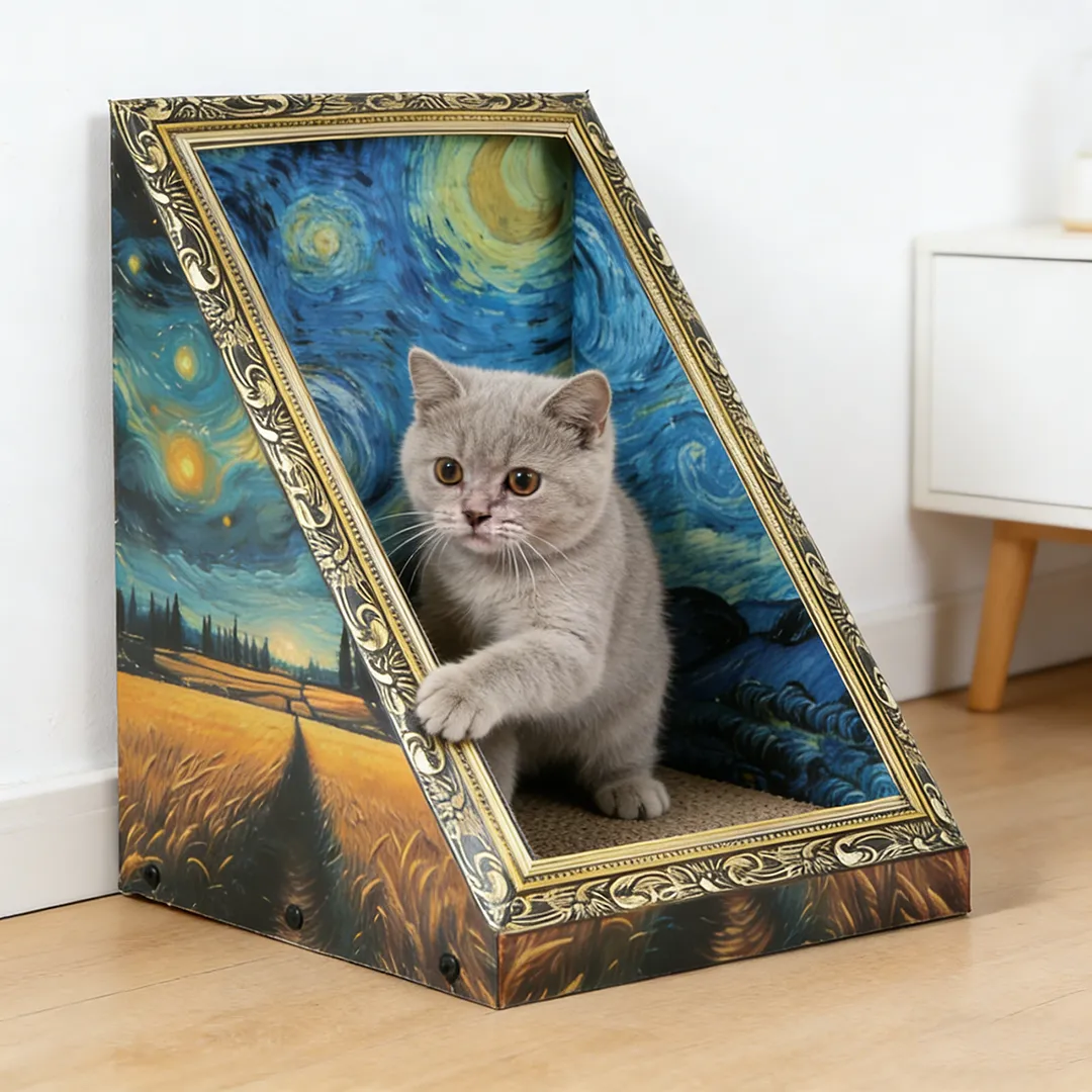 Best-Selling Custom Starry Sky Picture Frame Scratching Post ZB-0077