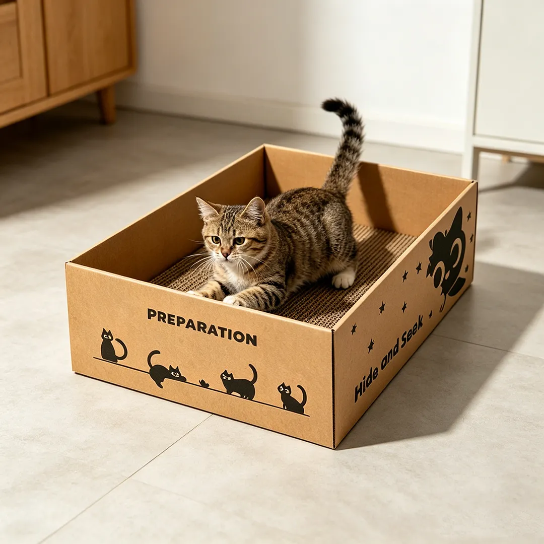 Hot sale to develop vintage cat litter box claw-grinding nest SP-0011
