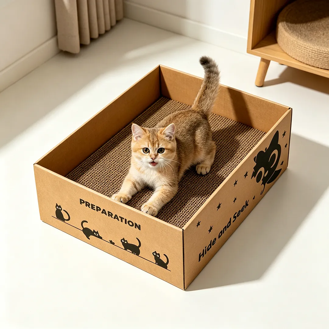 Hot sale to develop vintage cat litter box claw-grinding nest SP-0011