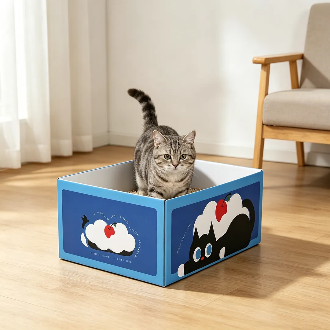 Hot custom small black cat cherry litter box SP-0010