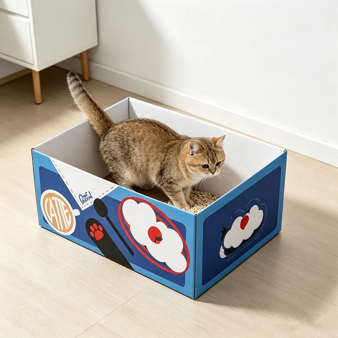 Hot custom small black cat cherry litter box SP-0010