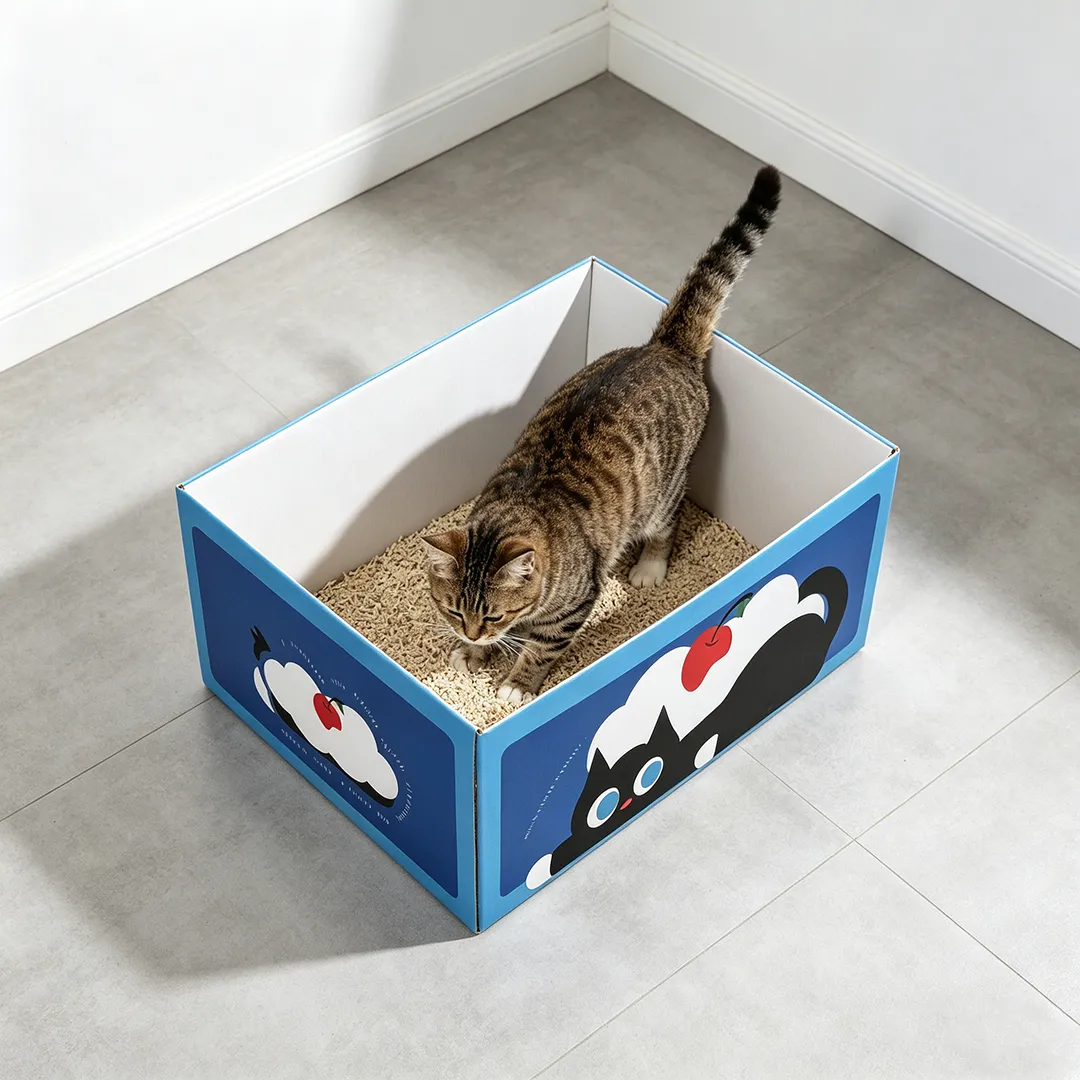 Hot custom small black cat cherry litter box SP-0010