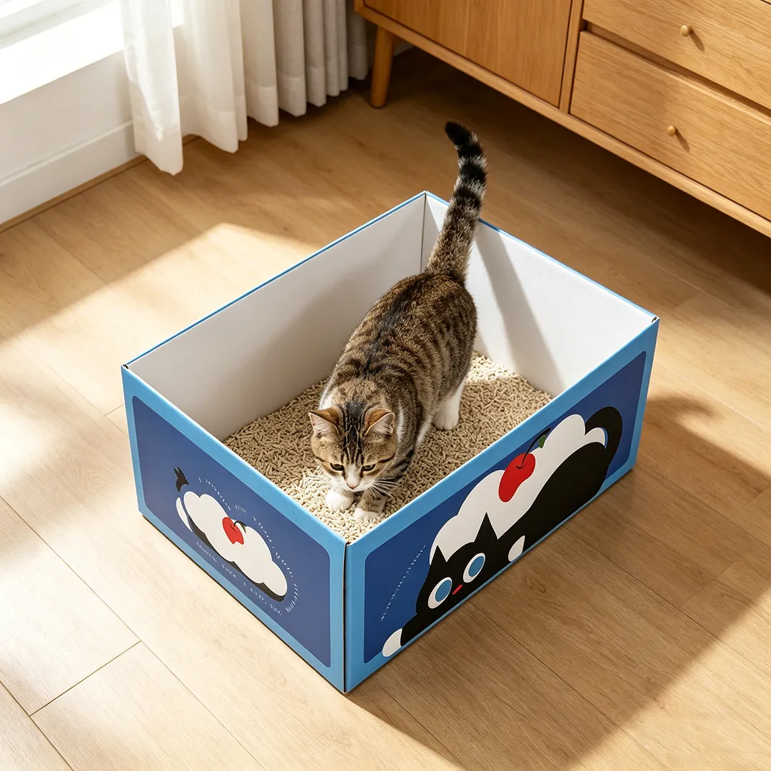 Hot custom small black cat cherry litter box SP-0010