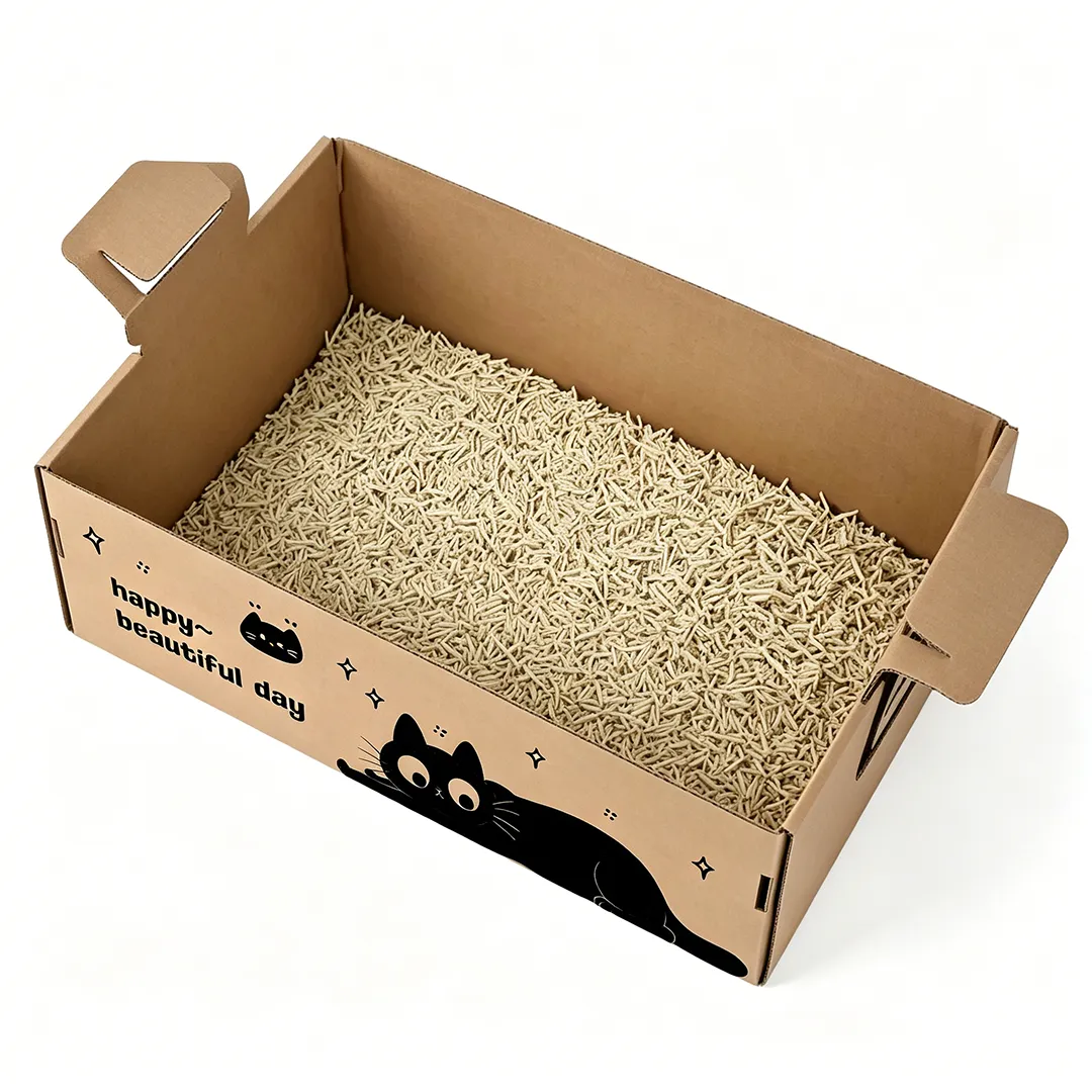 Hot sale cartoon black cat portable litter box SP-0012