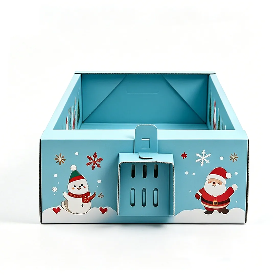 Wholesale snow fun Christmas moon throwing cat litter box SP-0013