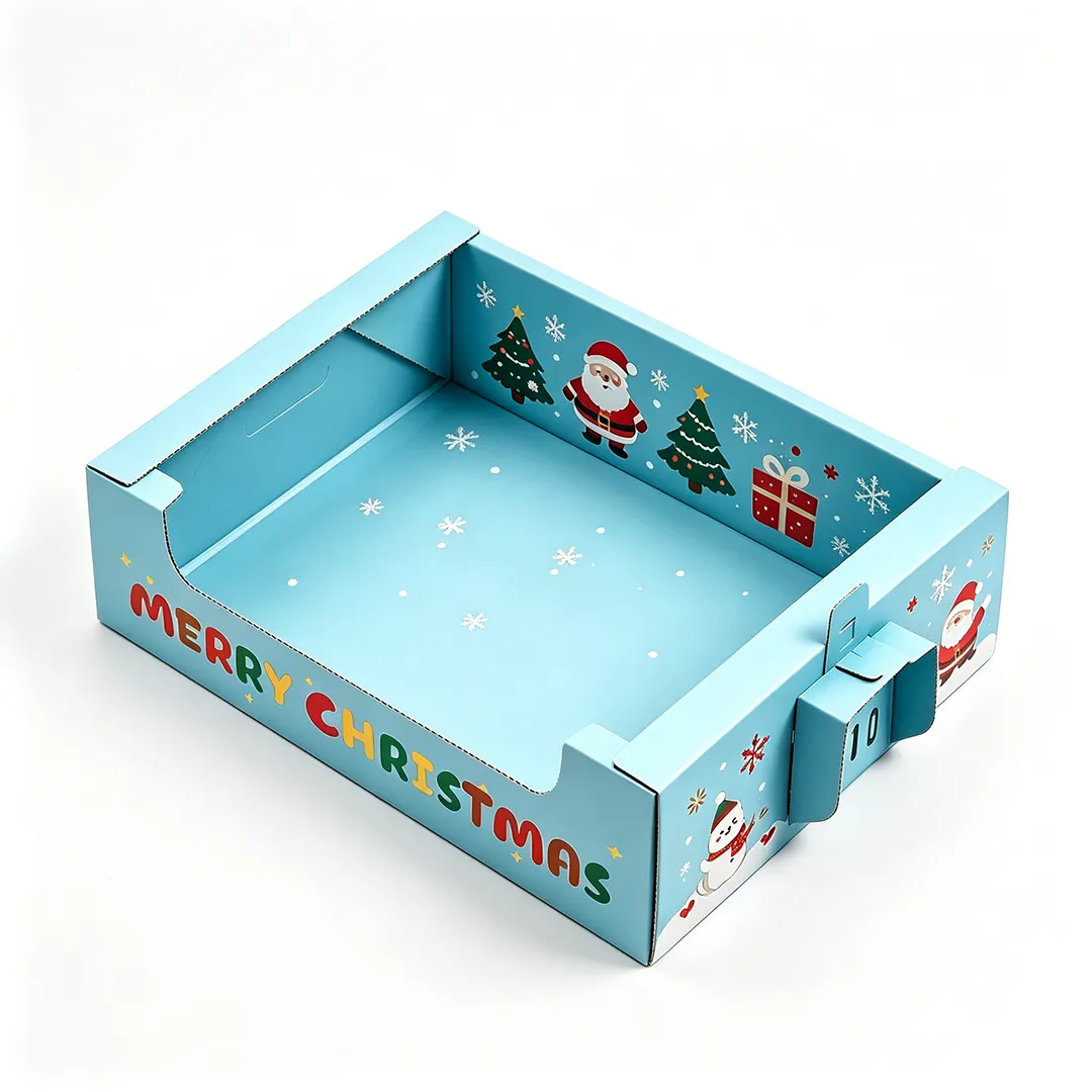 Wholesale snow fun Christmas moon throwing cat litter box SP-0013