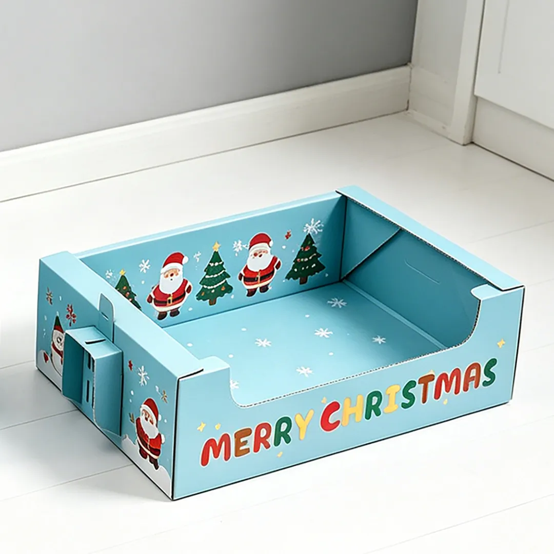 Wholesale snow fun Christmas moon throwing cat litter box SP-0013