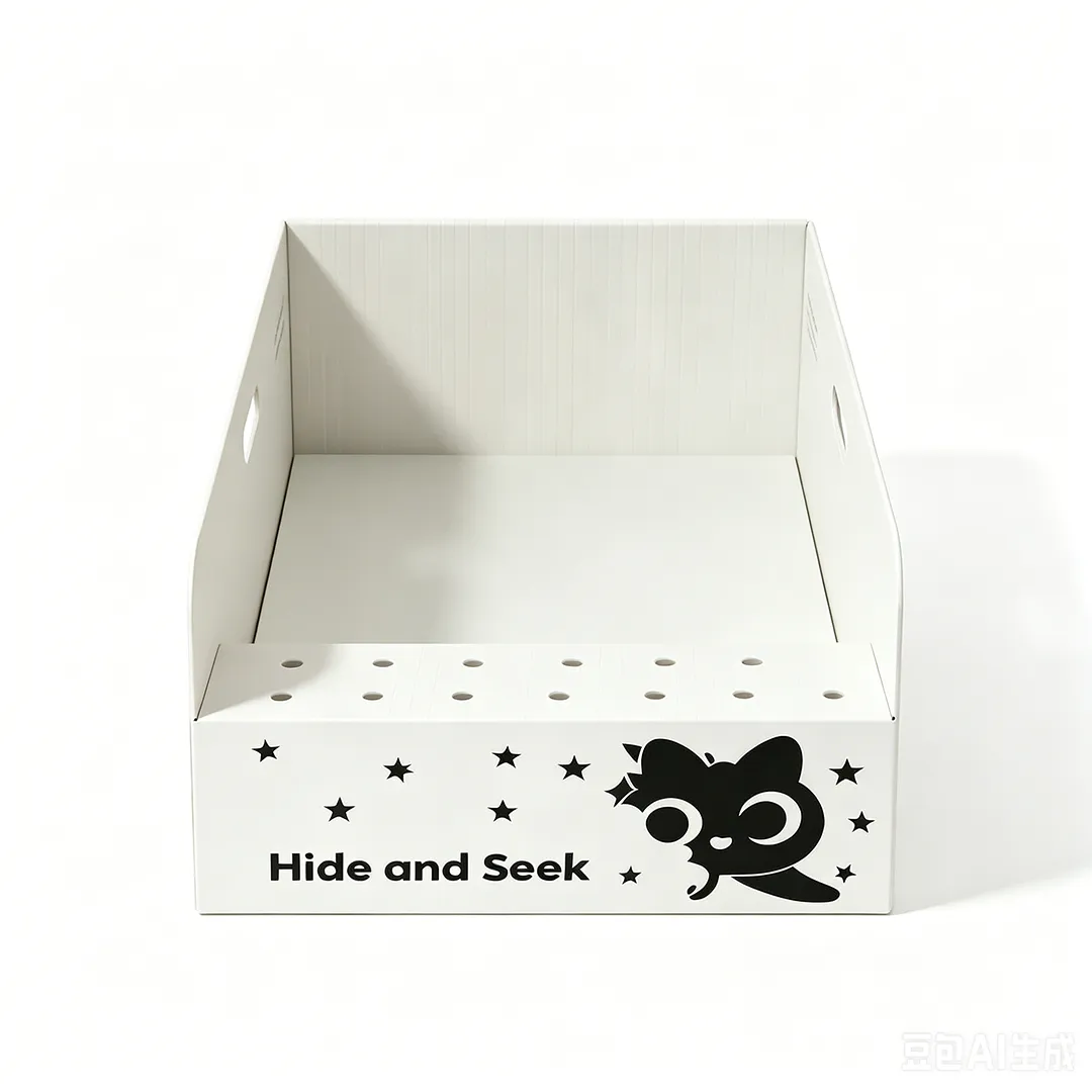 High quality custom silhouette cat with handle multi-function cat litter box SP-0014