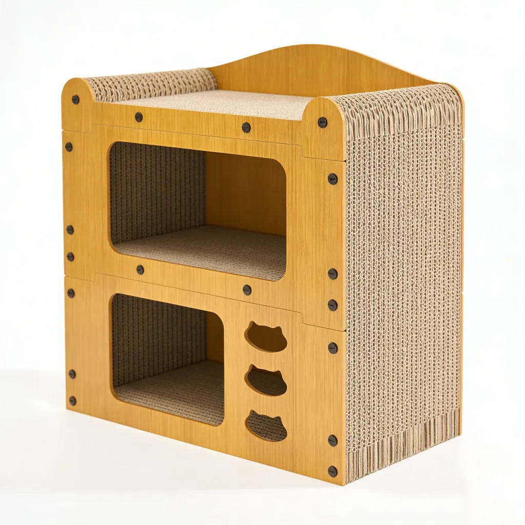 Hot Sale Custom Double Layer Assembly Cat Nest Grab Board