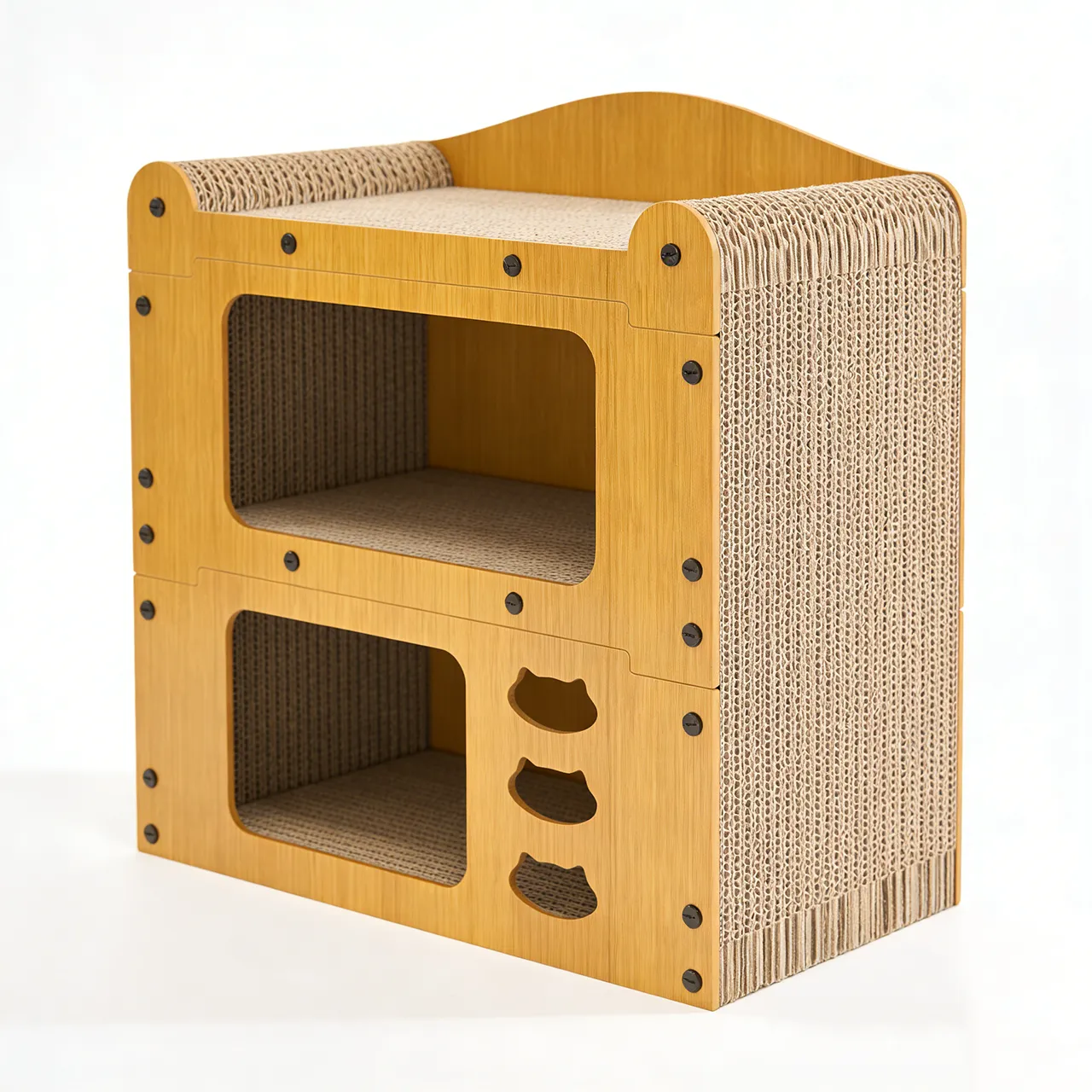 Hot Sale Custom Double Layer Assembly Cat Nest Grab Board WW-0006