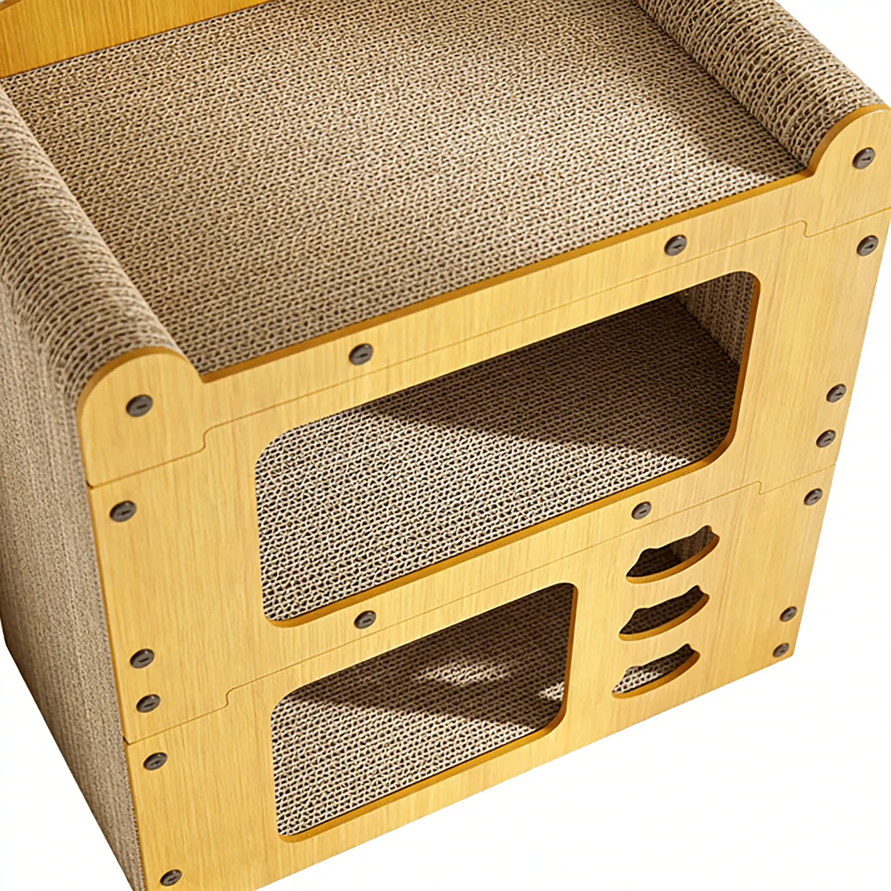 Hot Sale Custom Double Layer Assembly Cat Nest Grab Board WW-0006