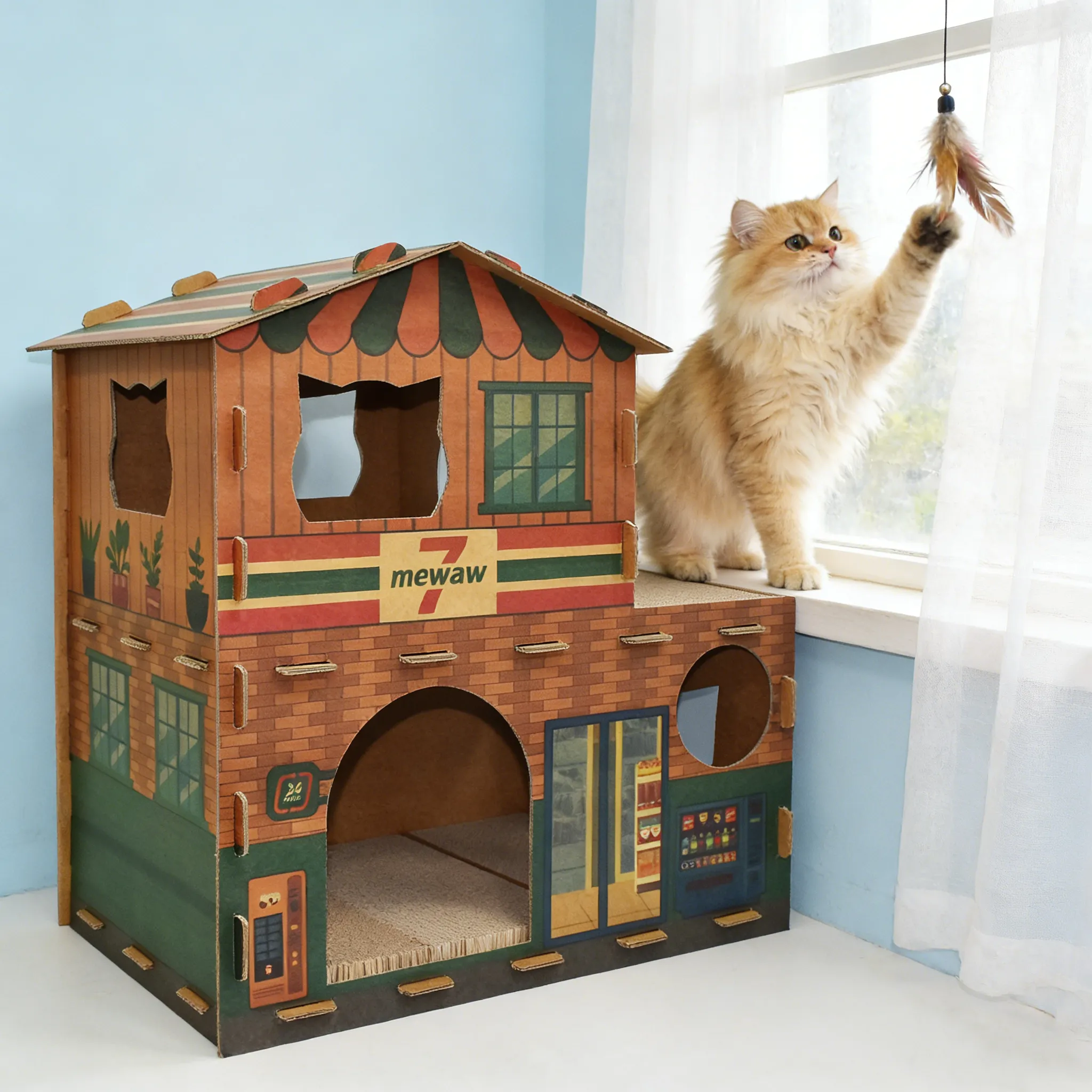 Custom Wholesale Retro Double Layer Cat Nest WW-0009