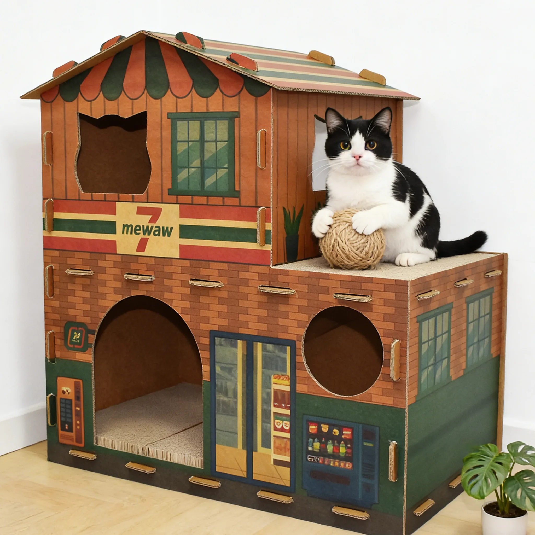 Custom Wholesale Retro Double Layer Cat Nest WW-0009