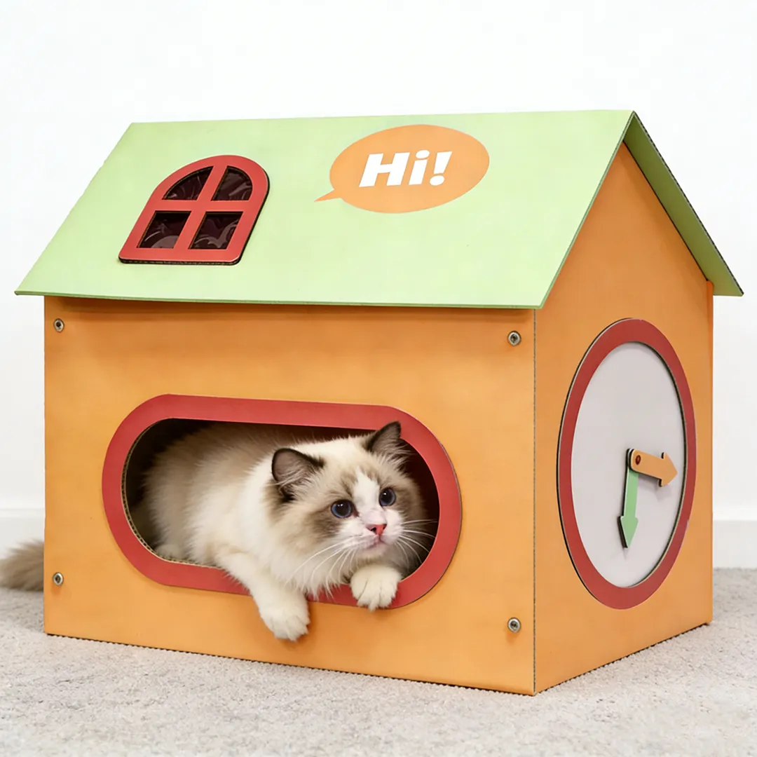 Custom wholesale WW-0019 Hi! Peekaboo Clock House