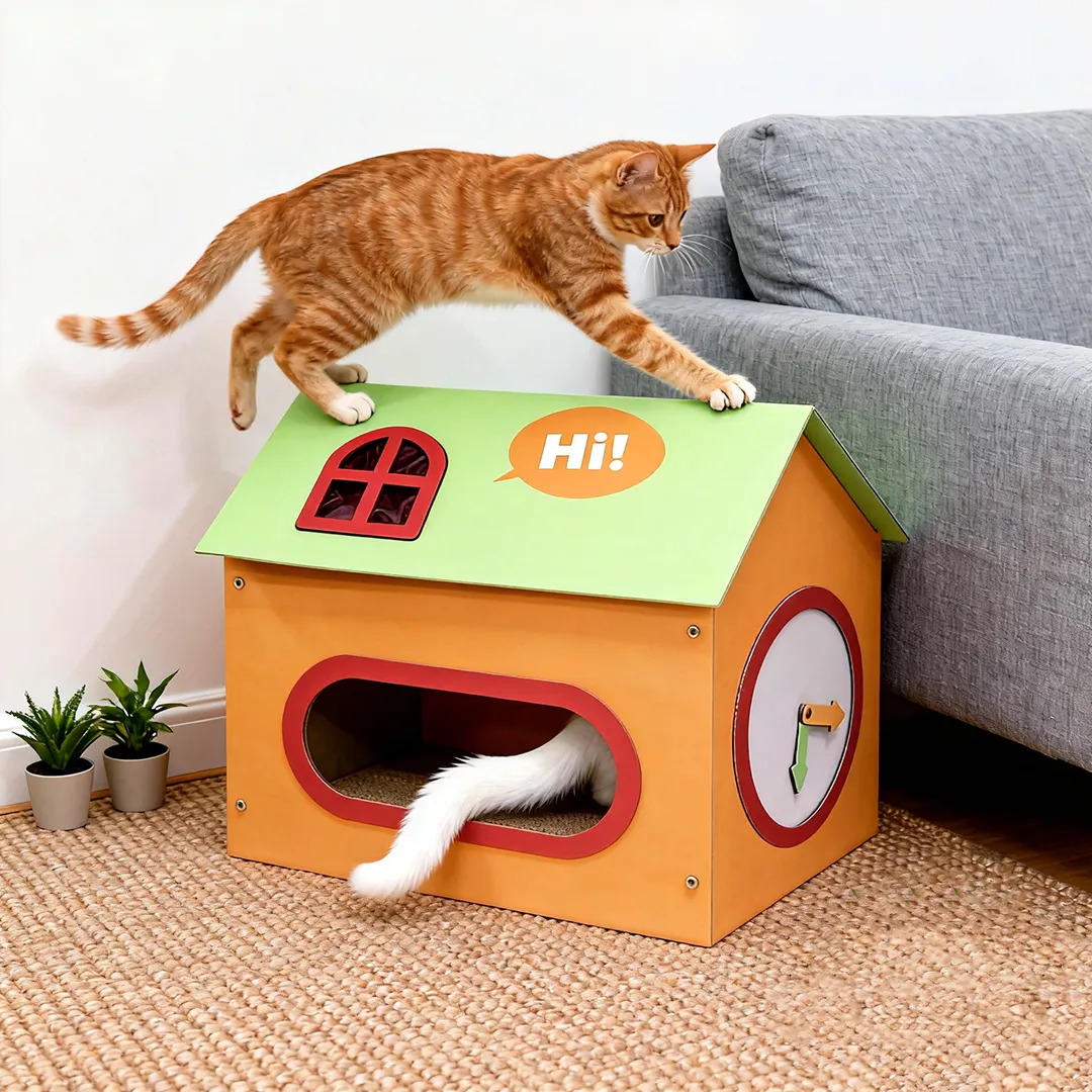 Custom wholesale WW-0019 Hi! Peekaboo Clock House