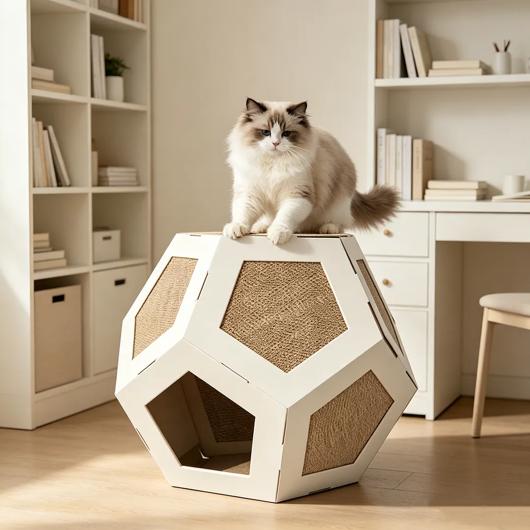 High Quality Custom Spherical Polyhedral Cat Scratch House WW-0022