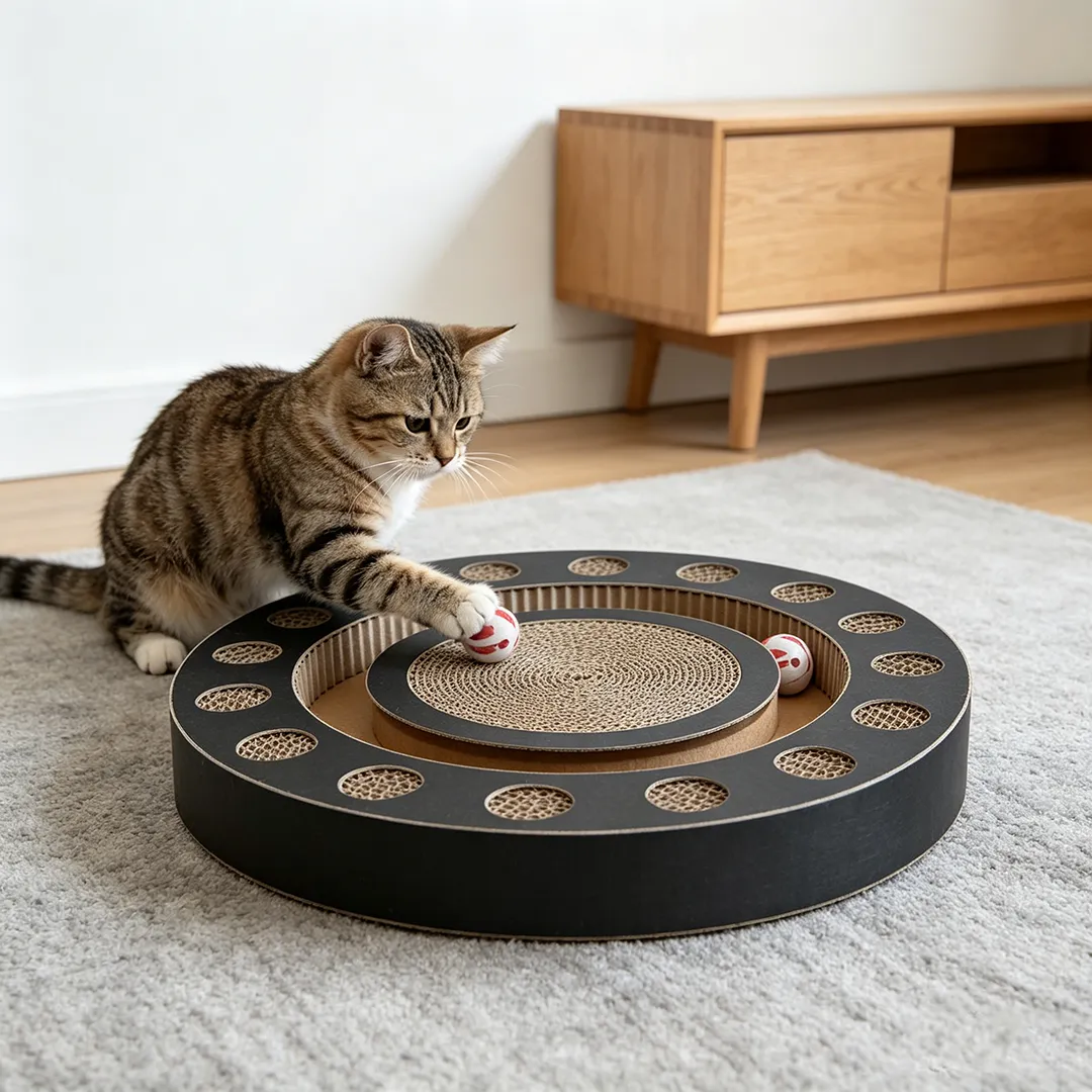 Wholesale Custom Round-Track Cat Scratching Post WJ-0022