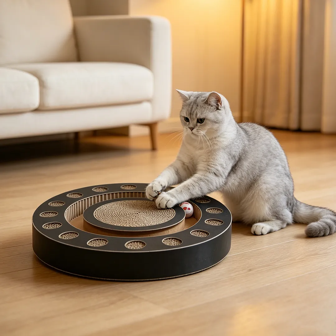 Wholesale Custom Round-Track Cat Scratching Post WJ-0022