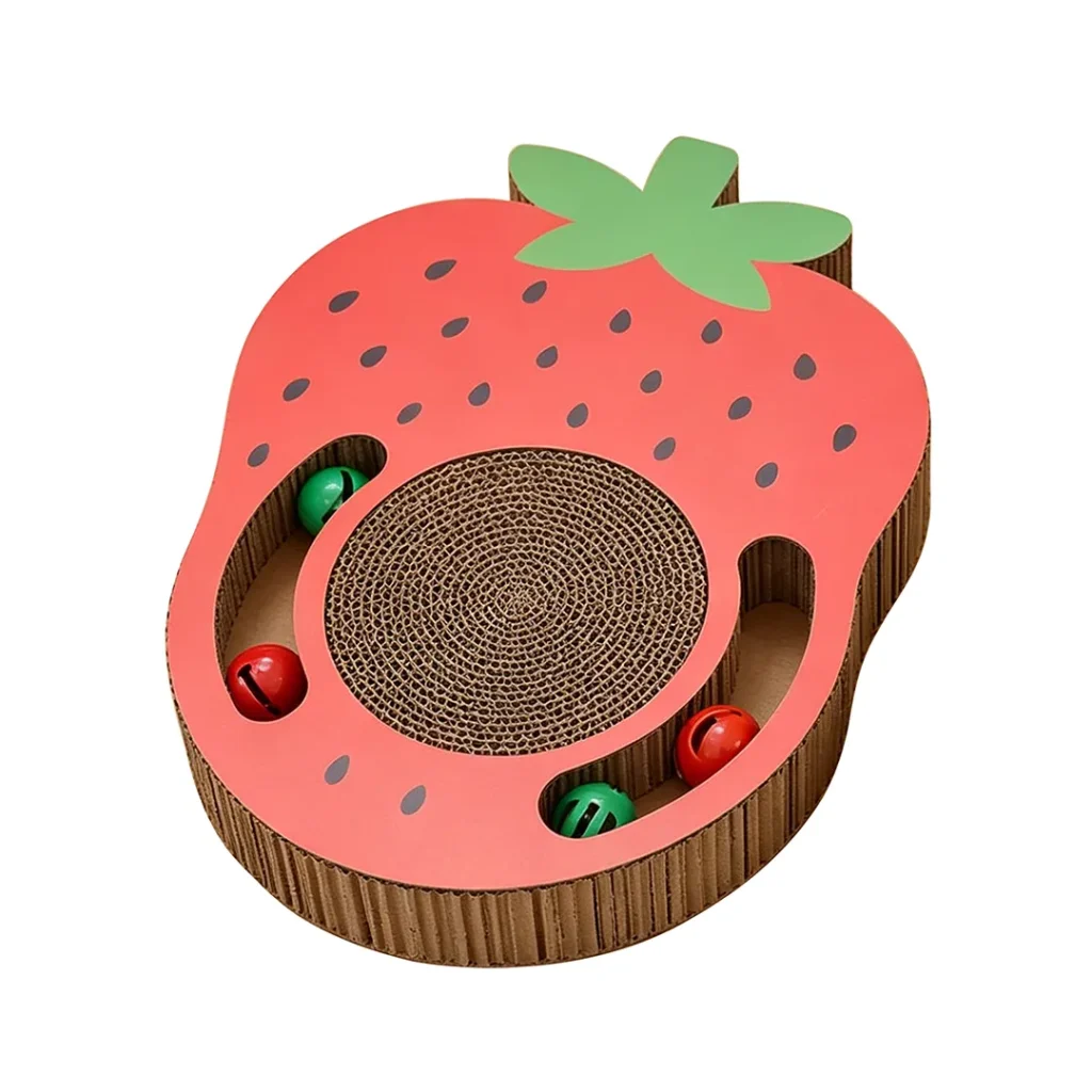 Shape custom fruit slice ball cat scratch board