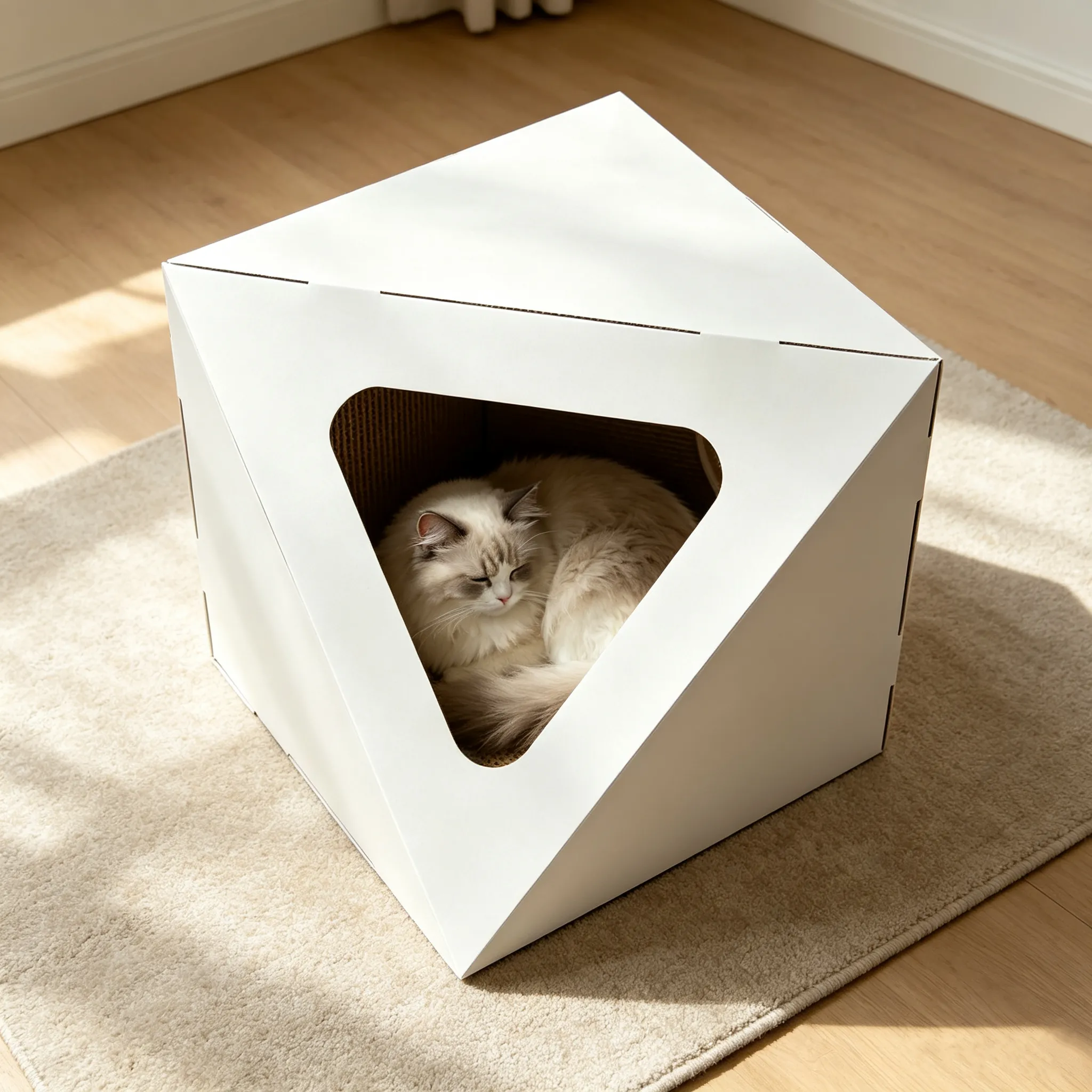 Best-selling Custom Minimalist Polyhedral Cat House WW-0026