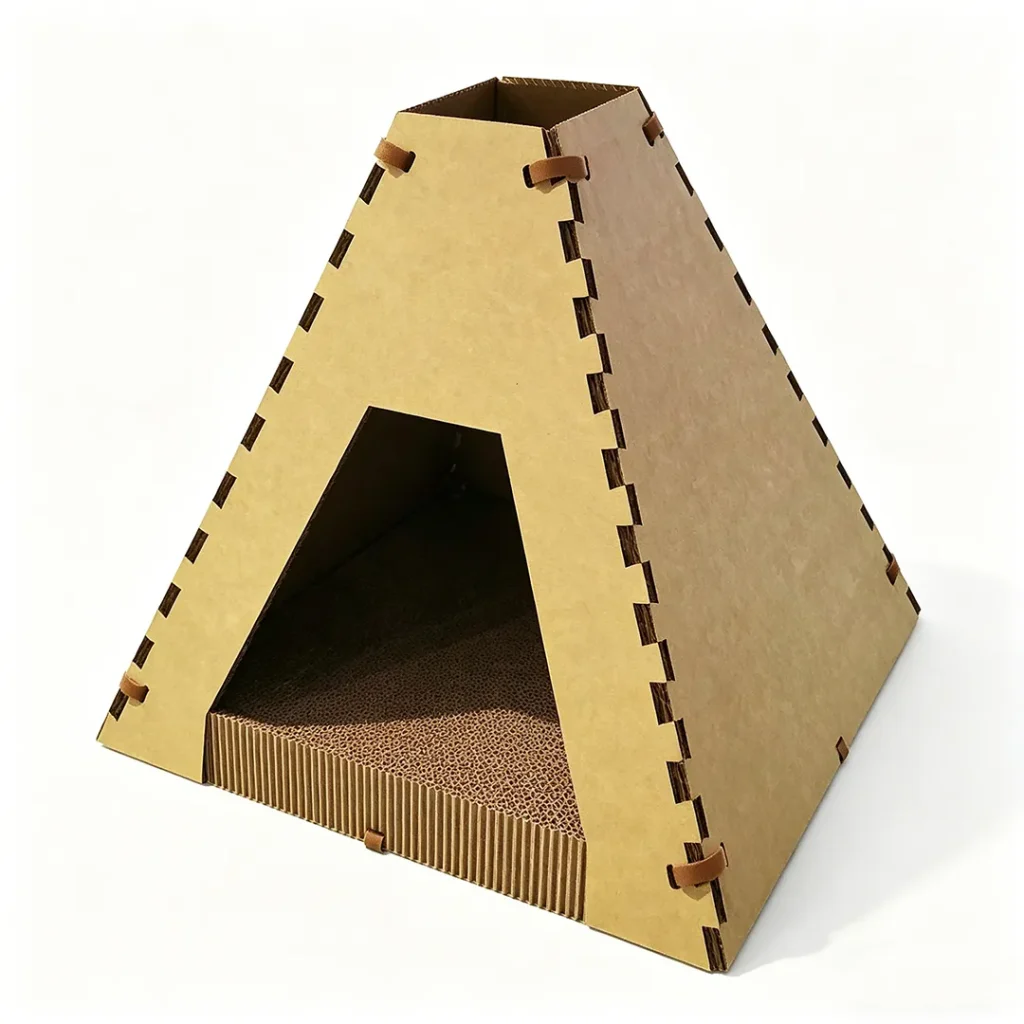 Wholesale Cat Scratch Nest 2-in-1 Tent Shape