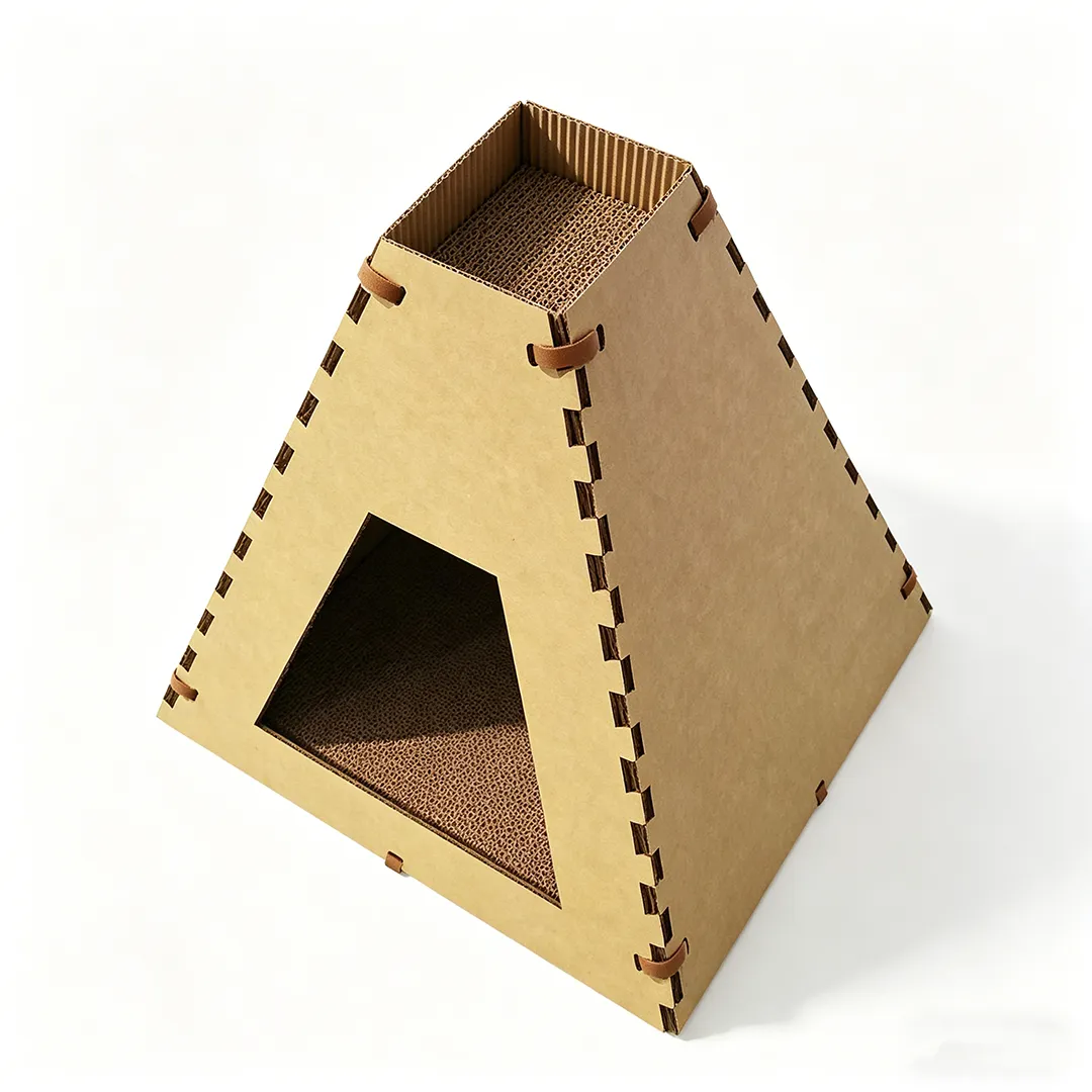 Wholesale Cat Scratch Nest 2-in-1 Tent Shape WW-0027