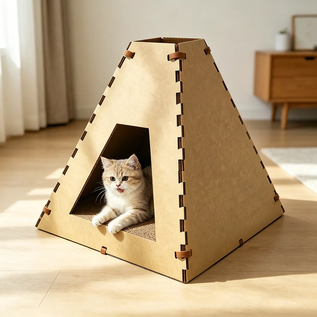 Wholesale Cat Scratch Nest 2-in-1 Tent Shape WW-0027
