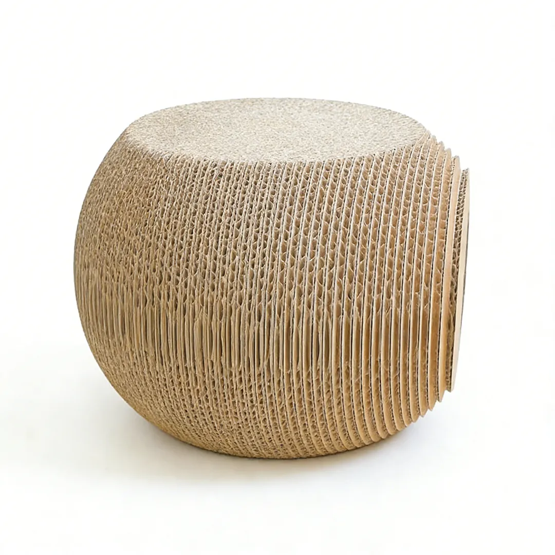 Highly Customizable Spherical Corrugated Cardboard Cat Scratching House WW-0028