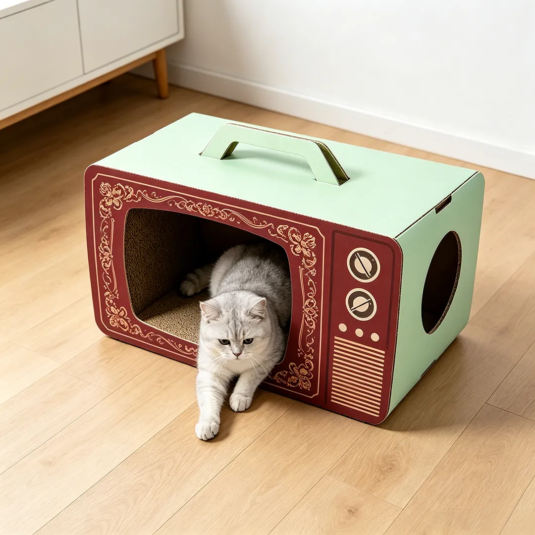 Wholesale Custom Retro TV Shaped Cat Bed WW-0029