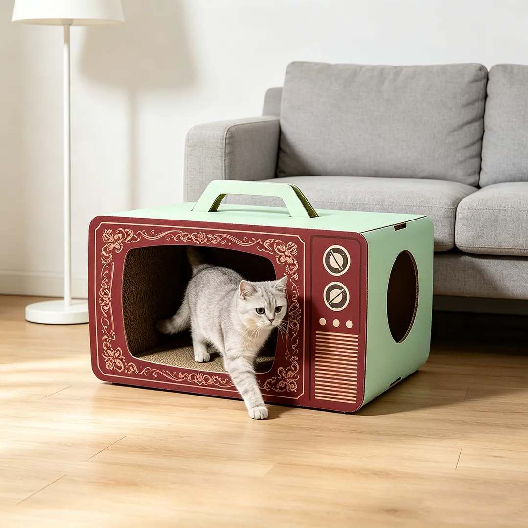 Wholesale Custom Retro TV Shaped Cat Bed WW-0029