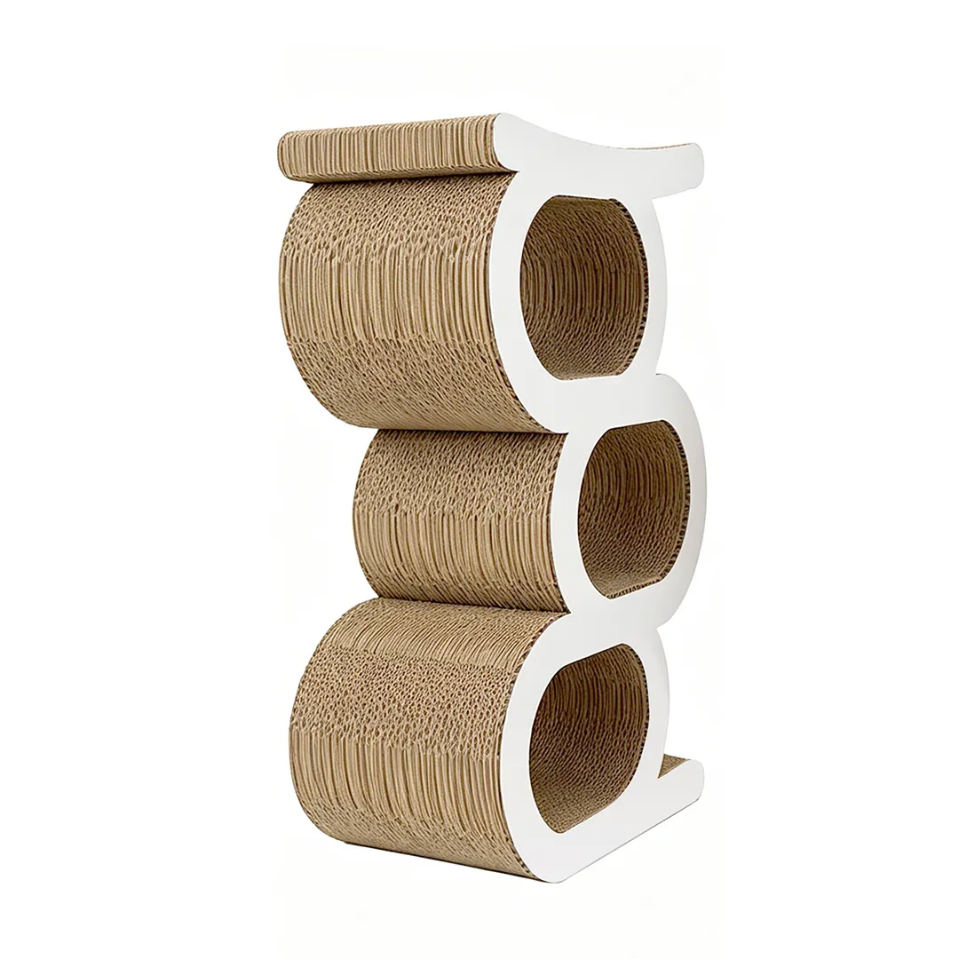 High quality custom three layer serial tunnel integrated cat scratch board PJ-0012