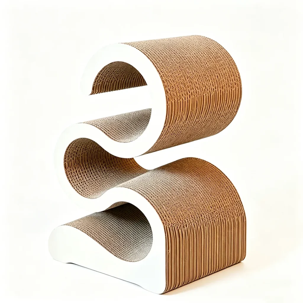 High quality custom multi-layer wave tunnel cat scratch board