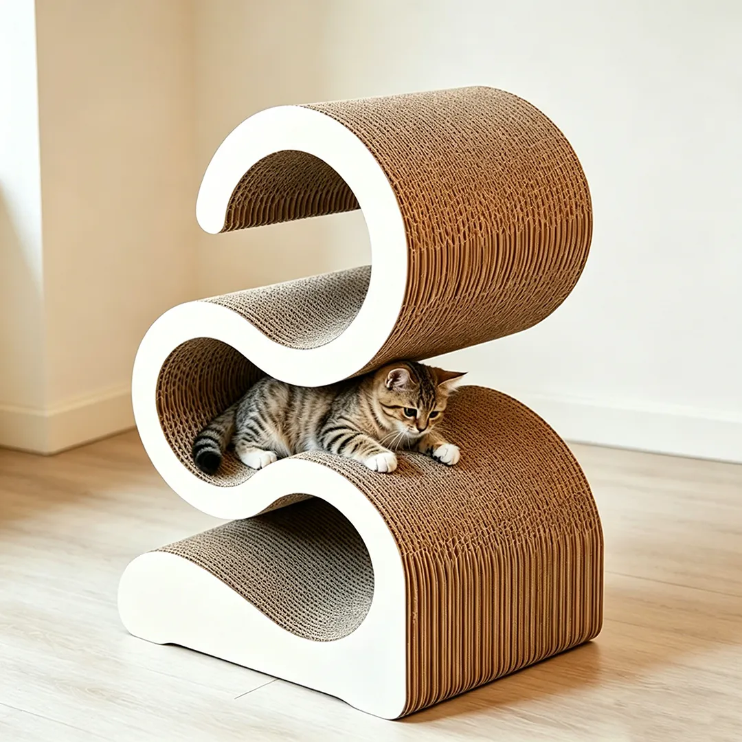 High quality custom multi-layer wave tunnel cat scratch board PJ-0014