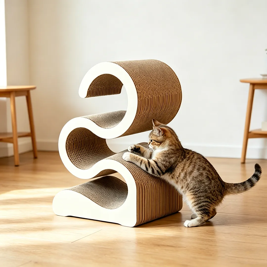 High quality custom multi-layer wave tunnel cat scratch board PJ-0014