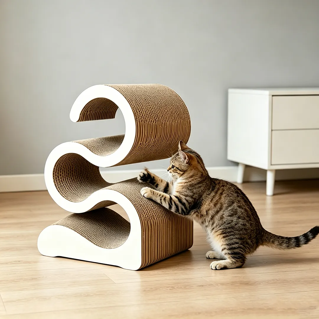 High quality custom multi-layer wave tunnel cat scratch board PJ-0014